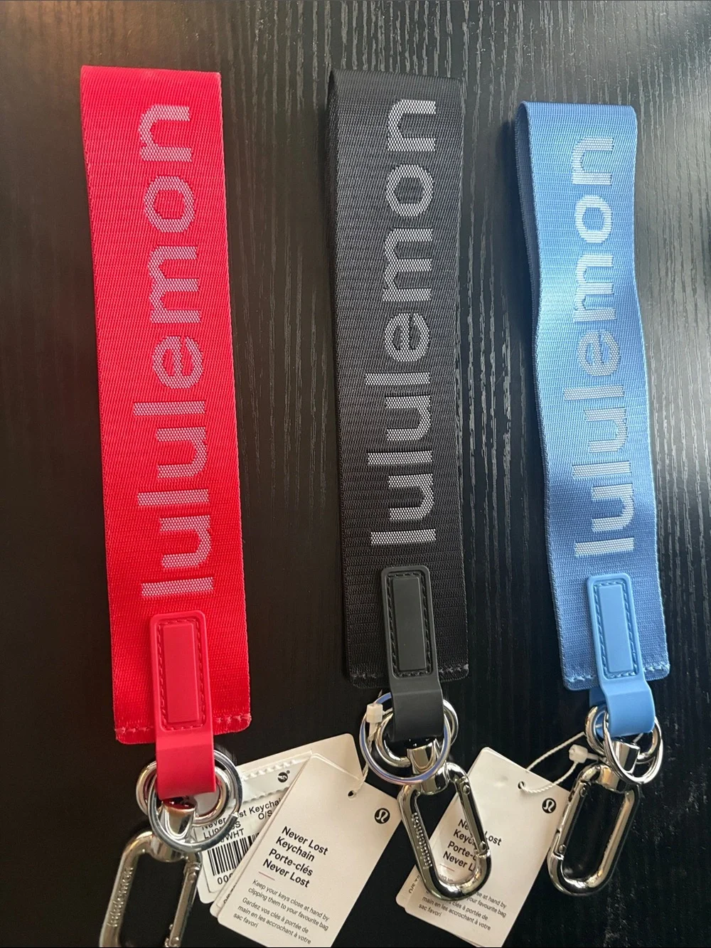 lululemon athletica Key Strap Trio in Red, Black, Blue